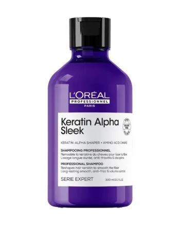 Champú con keratina de uso profesional